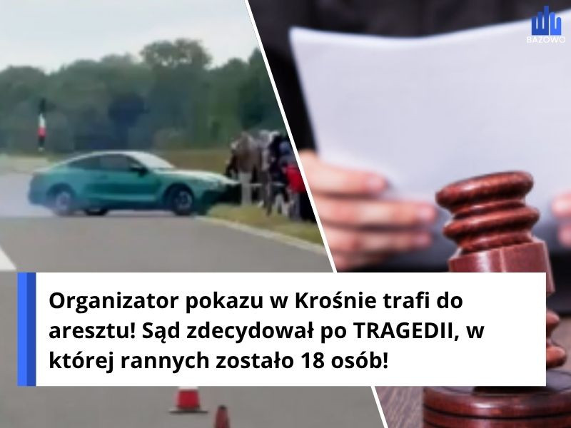Organizator pokazu w Krośnie trafi do aresztu! Sąd zdecydował po TRAGEDII, w której rannych zostało 18 osób!